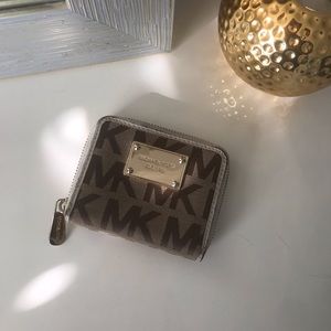 Michael Kors monogram print small wallet